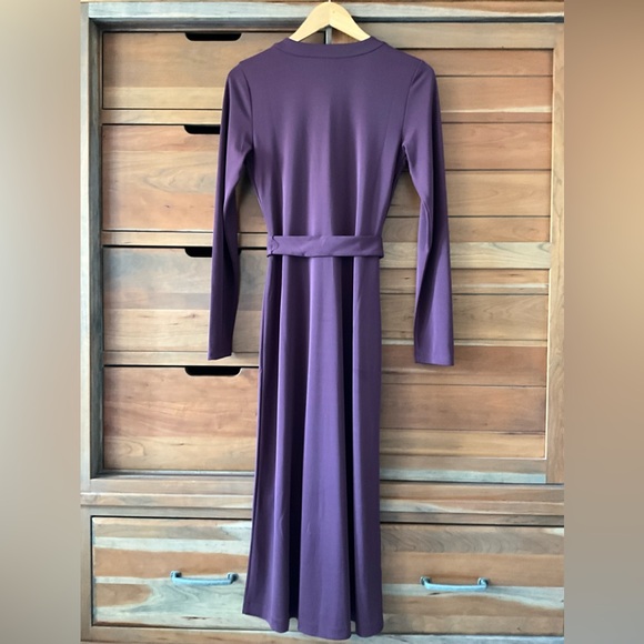 NWT Ann Taylor Button V Neck Midi Dress Size S - Picture 3 of 7